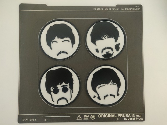 beatles coasters by z3dartandtech household house models coaster gadgets thebeatles 3d print model - Mito3D