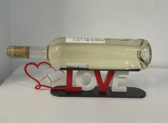 wine bottle holder by xuss46 household house models chicken drink stand rose valentine's day 3d print model - Mito3D