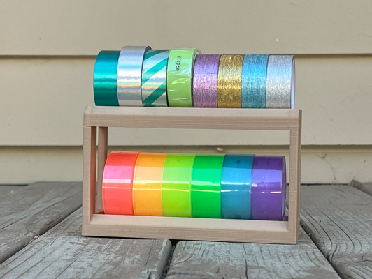 empilable washi ruban espace rangement remixé by golnaz électrique outils organisateurs papier laver stationnaire facile personnalisable 3d print model - Mito3D