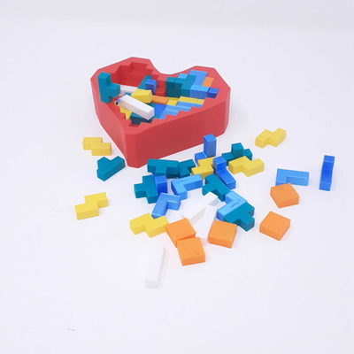 corazón lógica rompecabezas conjunto by mazetrópolis juguetes juegos caja cubo juego lógico regalo multi color impresión soporte necesita apoyo apoya iq ensayador 3d print model - Mito3D