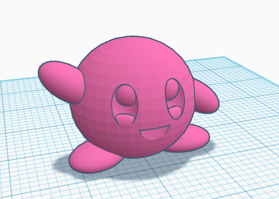 kirby by jayer miniatures 3d print model - Mito3D