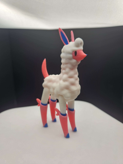 melpaca mundo pal by denver3d miniaturas criaturas alpaca pokemon videojuego camarada monstruo compañero lindo mullido palsfera juego azar 3d print model - Mito3D