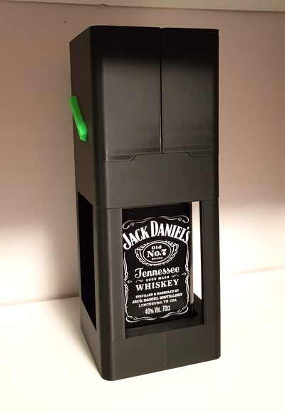 whiskey alkohol halter unterstützung jack daniels by sambia 3d haushalt dekor braun heiß porta alcool 700ml 40 3d print model - Mito3D