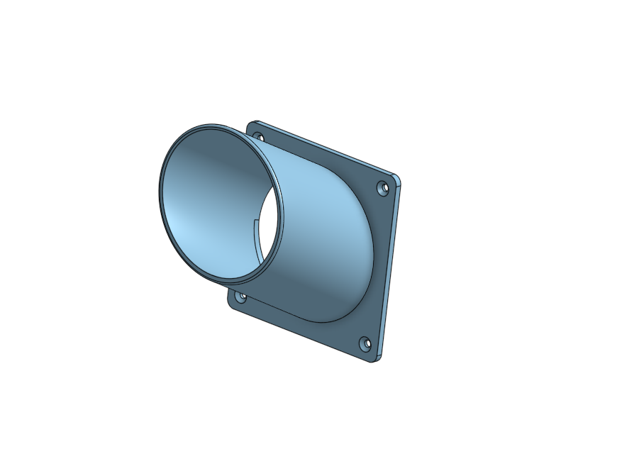 abluftschlauch halterung auspuff schlauch halter unterstützung 70mm by lesezeichen hinaus werkzeuge adapter abluft schlauch schlauchhalter laser cutter organisation organisieren schlauchfuehrung halfter schlauchführung 3D print model - Mito3D