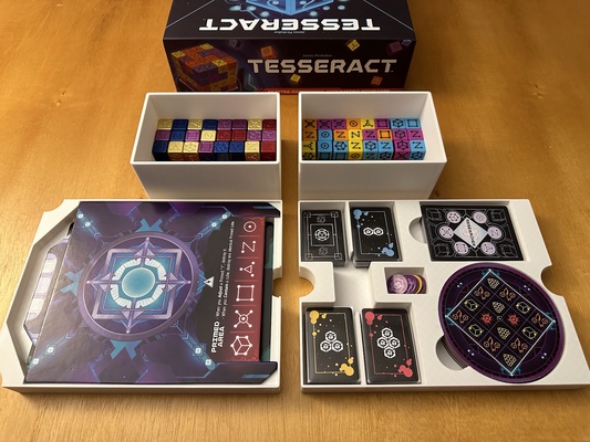 tesseract tavola gioco inserire by estrinsecarsi giocattoli giochi giochi tavolo boardgameaccessories inserti per boardgameinsert organizzatore componenti accessorio boardgamesinlay 3d print model - Mito3D