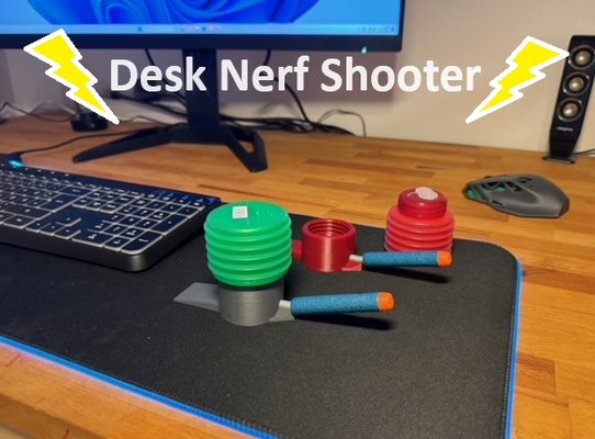 bureau nerf tireur by reuter corp art modèles bureau blaster 3d print model - Mito3D