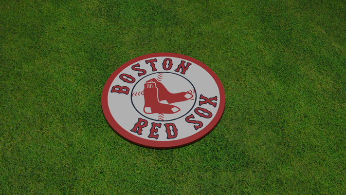 boston red sox coaster by miker73 household decor baseball mlb coasters 3d print model - Mito3D