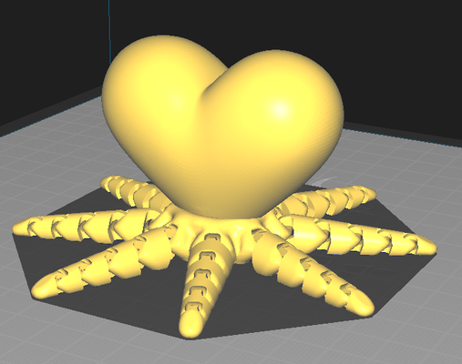 cuore paglia by manager giocattoli giochi focolare polpo rocktopus san valentino 14 febbraio regalo divertente 3d print model - Mito3D