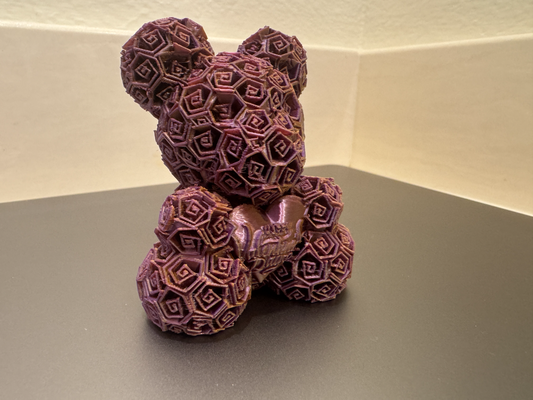 san valentino giorno rosa orso remixato by 1337 creazioni miniature rose regalo amore cuore 3d print model - Mito3D