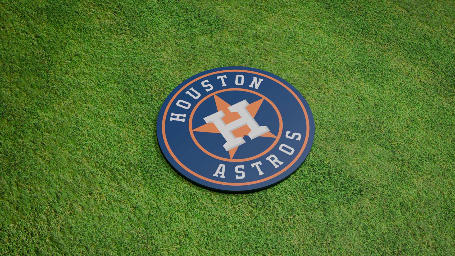 houston astros coaster by miker73 household decor baseball mlb coasters 3D print model - Mito3D