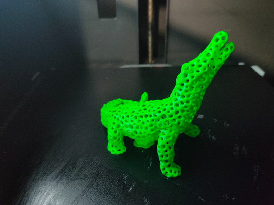 voronoi alligator remixed by zetta art household decor crocodile animal 3d print model - Mito3D