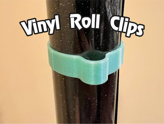 vinyl rollen clip by djngnahe werkzeuge wickeln veranstalter lager film cricut gurt abonnieren werkzeug medien tube container 3d print model - Mito3D