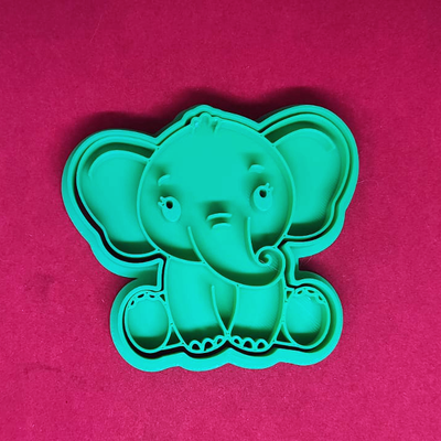 galleta cortador elefante 7cm alto by jos tecpa pasatiempo bricolaje diy mas lindo fondant 3d print model - Mito3D