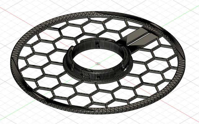 bing3d filamento hex carretel remixado by oi 3d impressora acessórios 3d print model - Mito3D