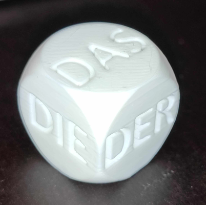 der morire das dado by madarmihali passatempo fai 3d print model - Mito3D