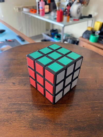 cube rubik boîte by elio196721 jouets jeux récipient drôle a1 bambu bambulab ams 3d print model - Mito3D