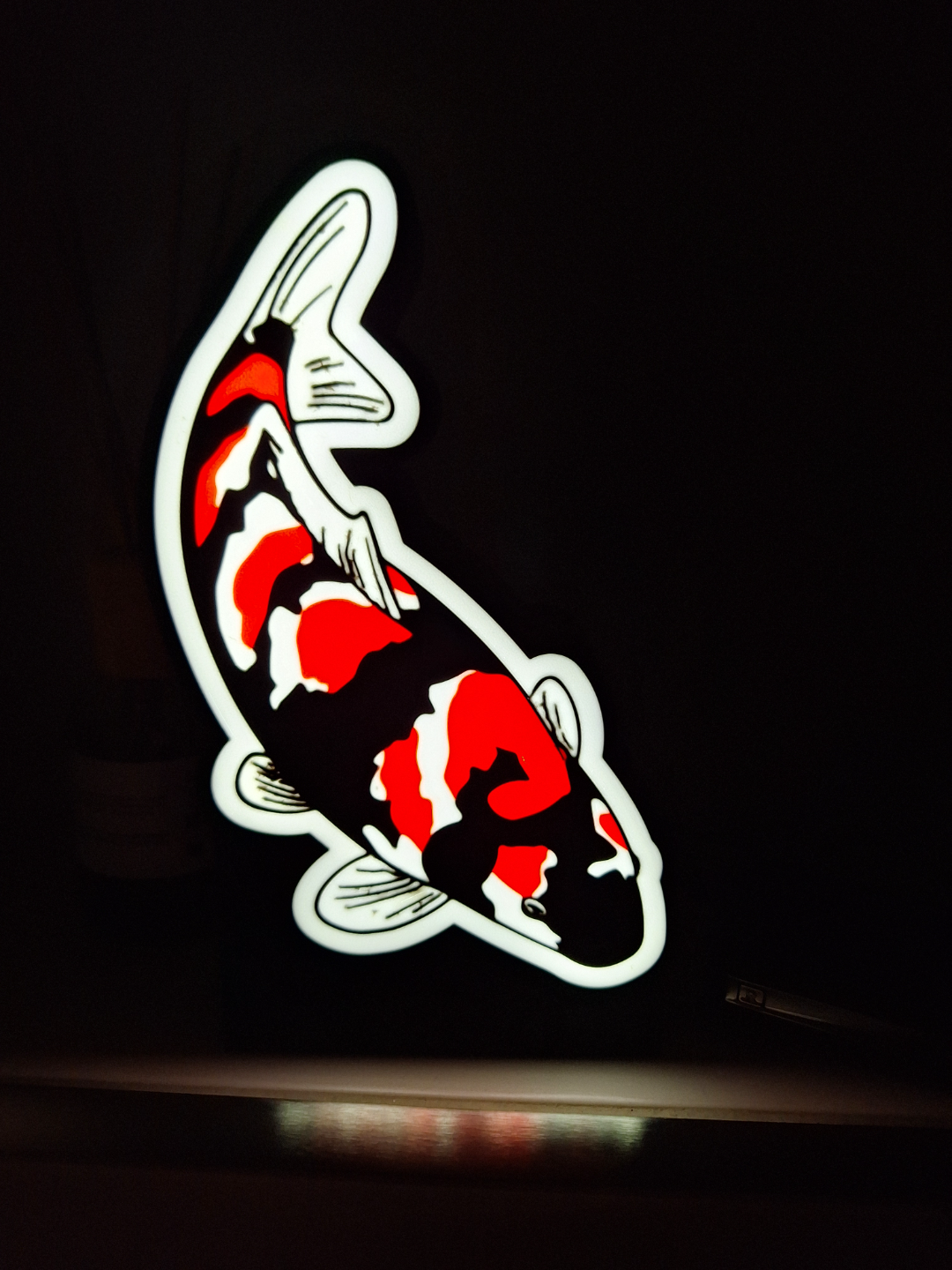 koi caixa luz by cristo h arte modelos peixe carpa pescaria 3D print model - Mito3D