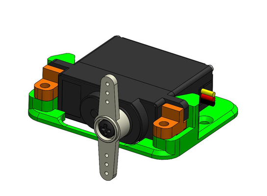 servo cuadro hitec hs 81 by halcón volador pasatiempo bricolaje diy rc soporte 3d print model - Mito3D