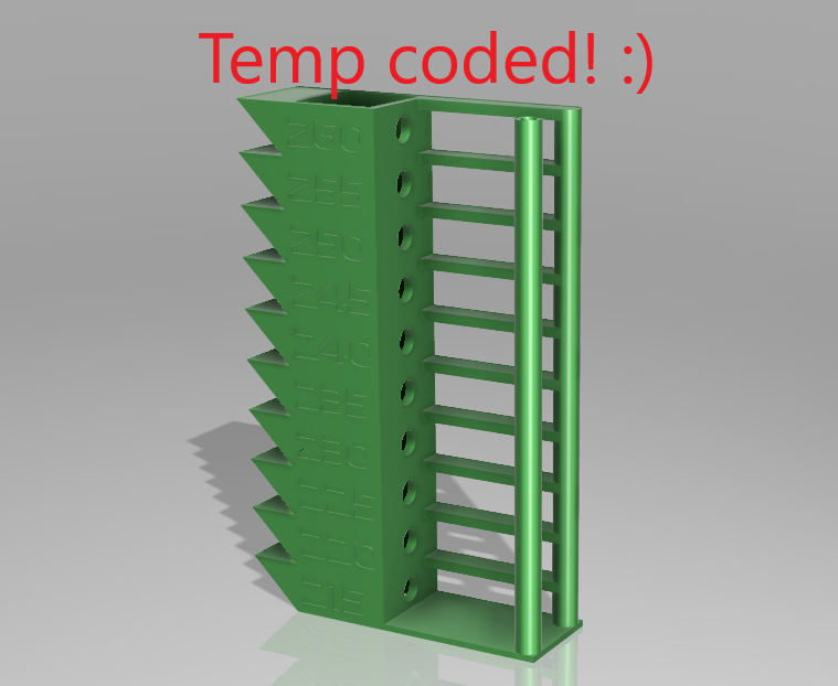 température tour petg abs 215 to 260 by tommi 3d imprimante tester modèles temp tentateur 3D print model - Mito3D