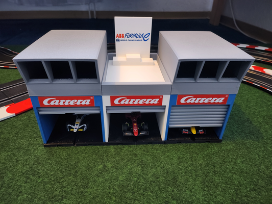 slotcar 1 43 boxengasse by elektro71 hobby diy fahrzeuge slot autos garage rennen carrera bahn 143 rahmen grube fahrbahn 3d print model - Mito3D