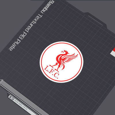 liverpool fc coaster by 5kyrunn3r art panneaux logos lfc ligue football club untersetzer angleterre champions ams prêt logo signe foie oiseau 3d print model - Mito3D