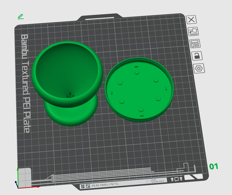 vaso fiori tazza sub dish by samot domestico giardino fioriera pentola fiore 3d print model - Mito3D