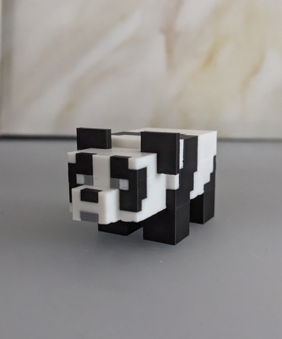 minecraft panda yollar masallar etkinlik versiyon by atzediggibro minyatürler hayvanlar ayı şirin hayvan 3d print model - Mito3D