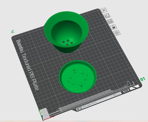 vaso fiori ciotola sub dish by samot domestico giardino fioriera pentola fiore 3d print model - Mito3D