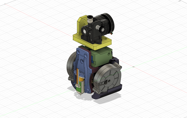 zaffiro hotend carrozza 0rbiter drago by alex viking 3d stampante parti cintura pro tensione sp5 alberi orbiter sp3 3d print model - Mito3D