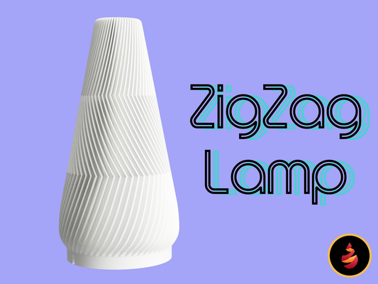 zikzaklı lamba by jamestheprinter ev halkı dekor sıra led bambulab 001 lamba takımı 3d print model - Mito3D