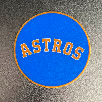 astros coaster by mipmay3d art signs & logos baseball logo mlb houston fan mancave beer soda cup coffee majorleague 3d print model - Mito3D