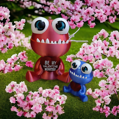 liebe monster unterstützung frei süßigkeiten container by 3djpdesigns haushalt feierlichkeiten valentinstag niedlich bambulab seide seidenfarbe geschenk to doppelehe vergiftung süßigkeitenbehälter schüssel kawaii mehrfarben mehrfarbigkeit multi farbe drucken drucken no einfach easytoprint stl stecken valencia 2024 box kochen liebestag plätzchen keks cookieconsters baby zubehörteil behälter 3d print model - Mito3D