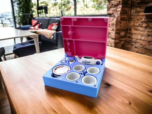 frozen tea set sm310538 box by zemistr household decor disney frozen2 3d print model - Mito3D