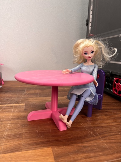 puppen haus tabelle stühle neu gemischt by zemistr spielzeuge spiele stuhl puppe 3d print model - Mito3D