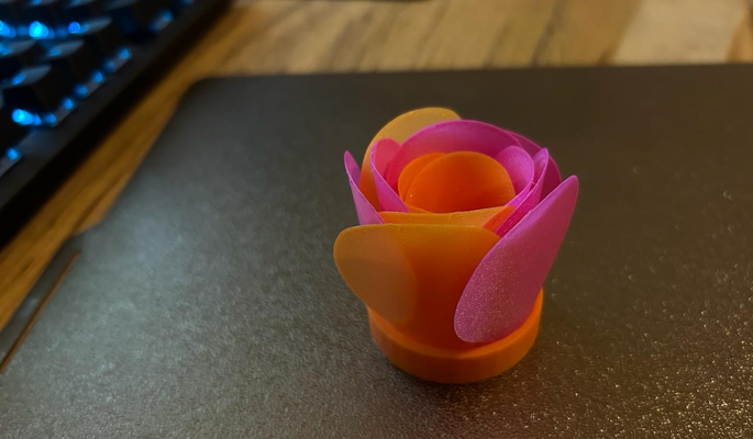 decoration rose blossom by pjr household decor valentine 3d print model - Mito3D