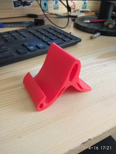 telefon kulp destek by aydın 3d yazıcı aksesuarlar tutucusu mobil seyyar ayakta durmak iphone android doluyor 3d print model - Mito3D