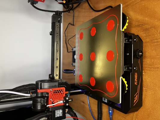 kp3s pro - bed leveling test by lmaker 3d printer models bedleveling bedleveltest bedlevelcalibration kingroon kingroonkp3s kingroonkp3 kingroonkp3spro kp3spro 3d print model - Mito3D