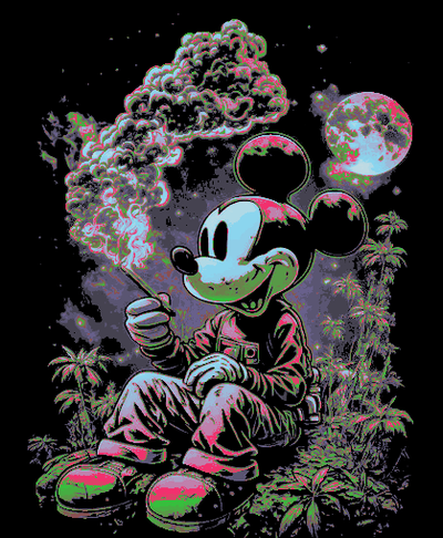 mickey to natur 2d kunst by bromigo77 maus karikatur disney 3d print model - Mito3D