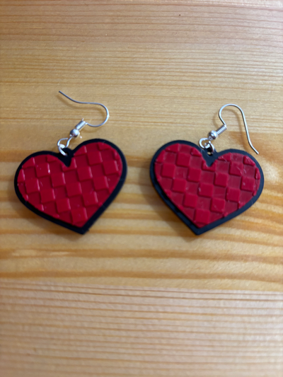 cubo cuore orecchini by 3dfashionfreak moda 3d print model - Mito3D