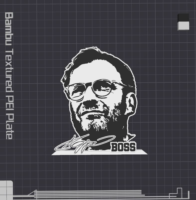 j rgen klopp patron masa ayakta durmak by 5kyrunn3r sanat heykeller jürgen liverpool fc futbol kulüp karaciğer kuşu borussia dortmund bundesliga ilk lig i̇ngiltere logo işaret ams hazır şampiyonlar efsane kahraman 3D print model - Mito3D