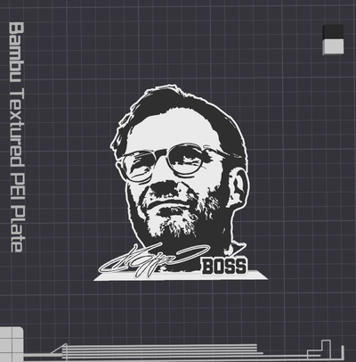 rgen klopp boss tabelle stand by 5kyrunn3r kunst skulpturen jürgen liverpool fc fußball verein leber vogel borussia dortmund bundesliga liga england fussball logo zeichen ams bereit meister legende held 3d print model - Mito3D