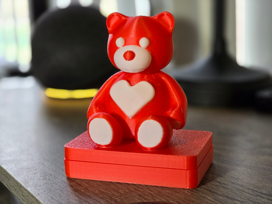 orsacchiotto orso cuore san valentino giorno by cyberjo50 miniature animali animale mini miniatura romantico amore celebrazione carina peluche 3d print model - Mito3D