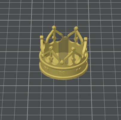queen crown topper by quangnhat410 household decor 3d print model - Mito3D