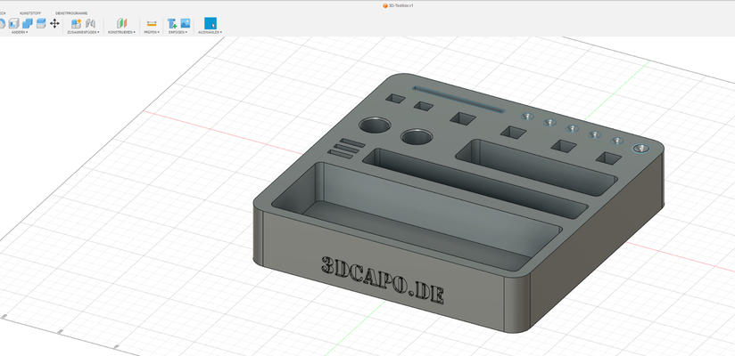 porte outils 3d imprimante by 3dcapo accessoires boîte 3d print model - Mito3D