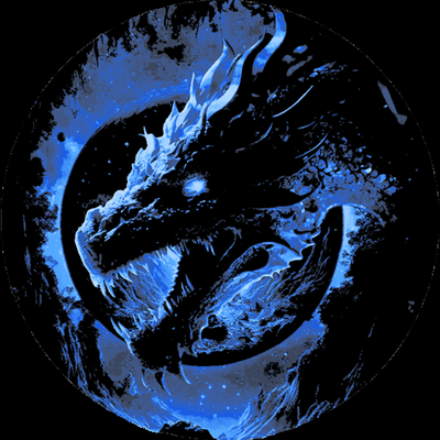 night dragon filament painting - hueforge by lordboos art models mmu dark blue image filamentswap ams filamentpainting 3d print model - Mito3D