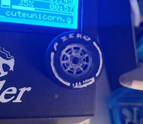 f1 tire ender 3 lcd knob by radiusmcfly 3d printer accessories ender3 formula1 formulaone lcdknob pirelli 3d print model - Mito3D