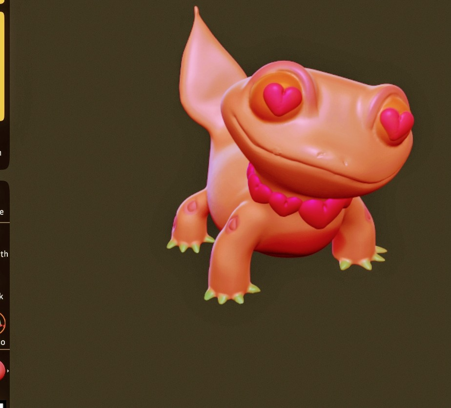 caminhou gekko in amar by kennethshawn1986 brinquedos jogos namorados 2024 lagarto dragão 3d impressão cervo brinquedo esculpir desenho animado gecko cor multi 3D print model - Mito3D