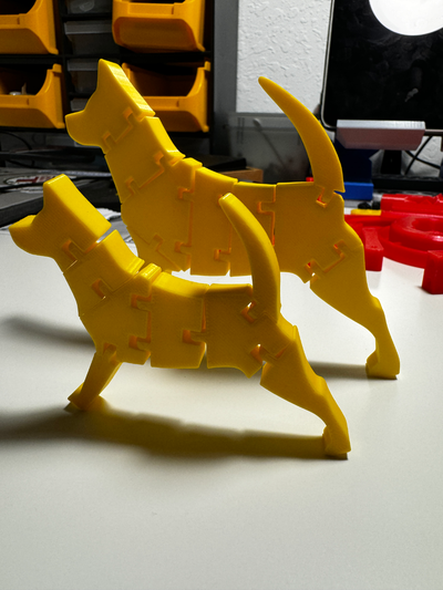 mafsallı köpek by hobson318 minyatürler hayvanlar esnek çoban 3d print model - Mito3D