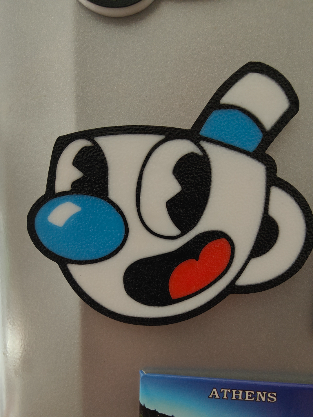 mugman fridge magnet by forest87 household decor cuphead videogame fridgemagnet 3D print model - Mito3D