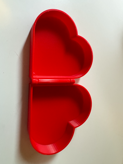 klein klappbar herz box by abonnieren haushalt haus modelle valentinstag valentinstagsbox scharnier 3d print model - Mito3D